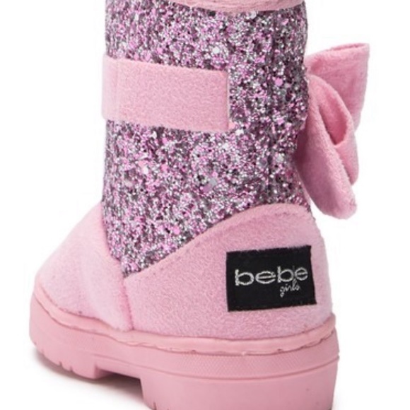 Bebe Glitter Toddler Boot with Bow - Picture 3 of 4